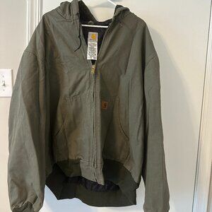 Men's Carhartt Cargo Jacket 2XL with Hood